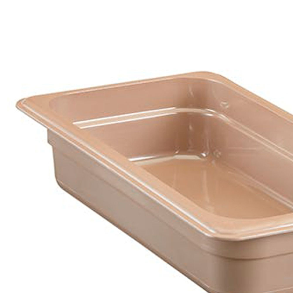 Recipiente GN 1/3  de 2&quot; de profundidad para alta temperatura color arena (azafate) - Cambro