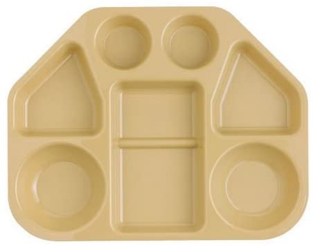 Bandeja trapezoide de 7 compartimientos color beige - Cambro