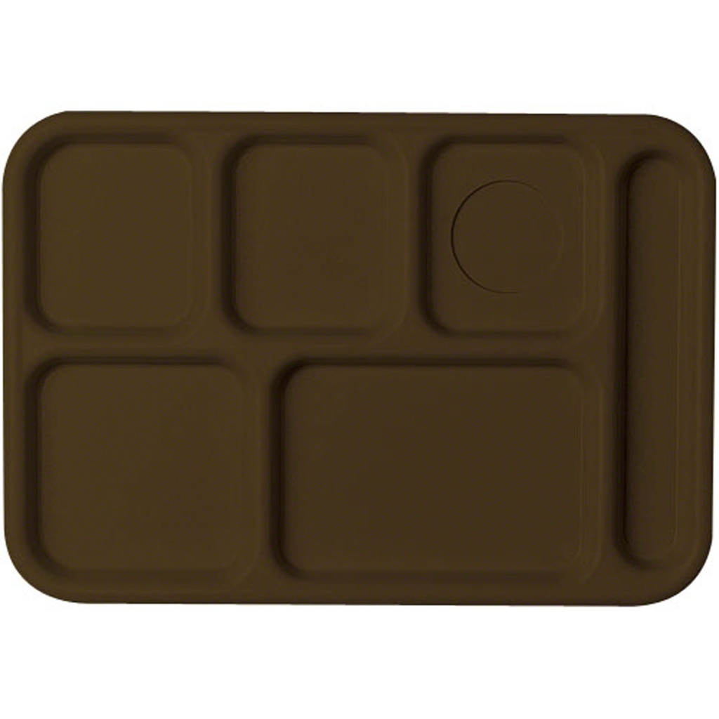 Bandeja 6 compartimientos entrega alimentos copolimero 25.4 x 36cm castaño - Cambro