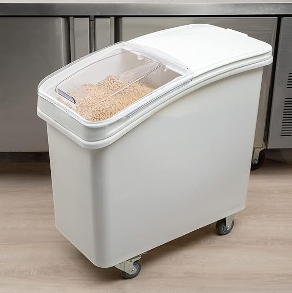 Carro almacenar ingredientes tapa deslizable 102lts. 42 x 75x 71cm blanco - Cambro