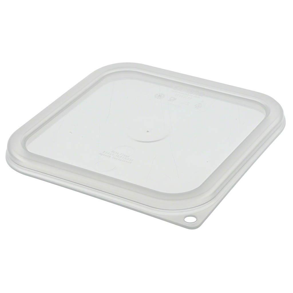Tapa para los recipientes cuadrados 1.9 y 3.8lt translucido - Cambro