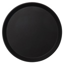 Bandeja fibra vidrio redonda antideslizante 28cm negra - Cambro