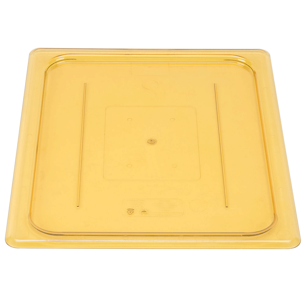 Tapa plana para h pan 1/2 ÌÁmbar - Cambro