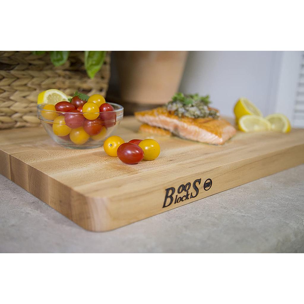 Tabla de corte con bordes redondeados de 16&quot; x 10&quot; x 1&quot; - John Boos