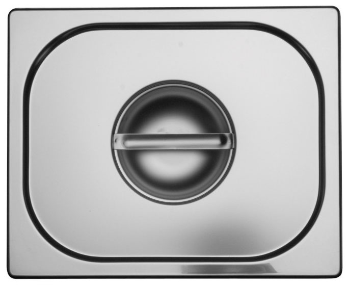Tapa para azafate gn 1/2 en acero inoxidable - Ozti