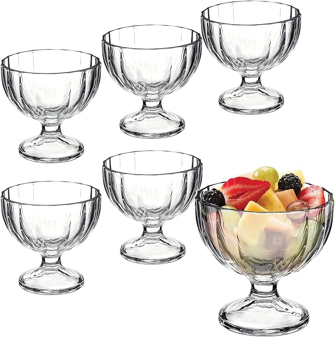 Copa de helado Alaska 9 oz | 265 ml - Alt 9,45cm Dim 10,4 cm Tipo de Vidrio Vidrio convencional - Bormioli Rocco
