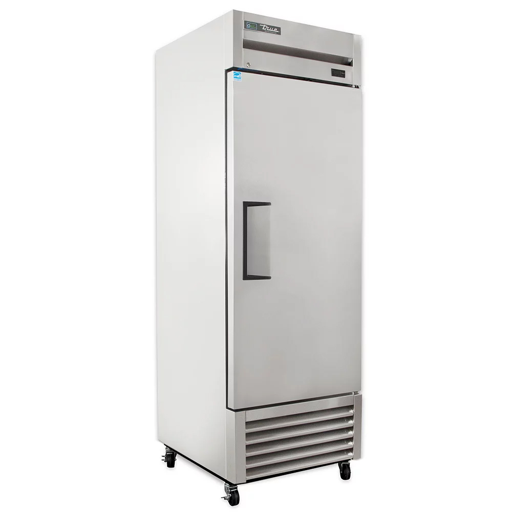 Refrigerador vertical reach-in, 1 puerta, 3 parrillas, refrigerante HC R290, 27&quot;- True