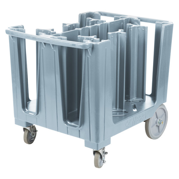 Carro para platos ajustable de 6 separadores azul Cambro