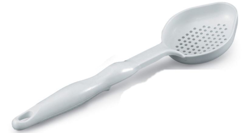 Cucharon ovalado nylon perforado blanco Vollrath