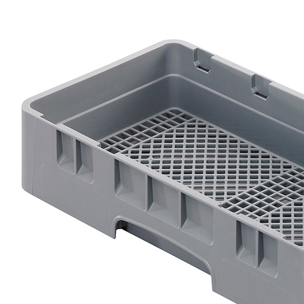 Cesta base medio tamaño cubiertos gris Cambro