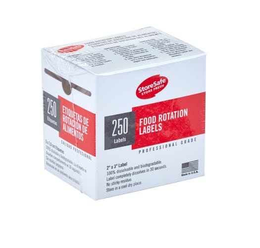 Paquete de 250 etiquetas biodegradables en blanco - Cambro