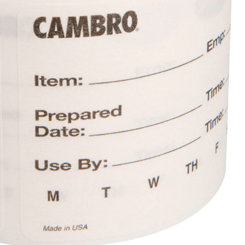 Rollo de 100 etiquetas biodegradables - Cambro