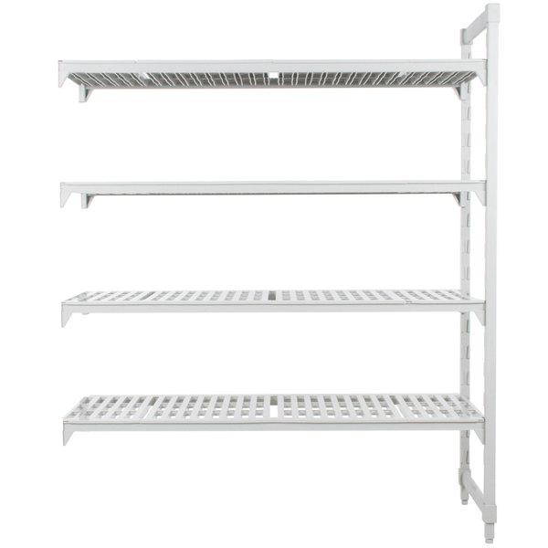 Unidad inicial de estantería Premium ventilada 4 entrepaños de 21x60x72 Cambro