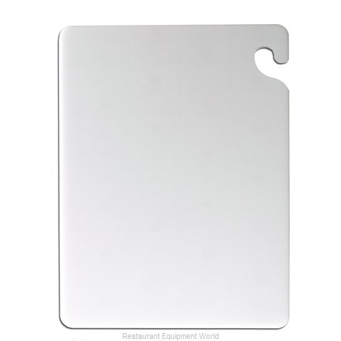 Tabla blanca corte 12&quot; x 18&quot; x 1/2&quot; gancho para colgar San Jamar
