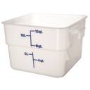 Recipiente polietileno con medidas 11.4lts. blanco - Cambro