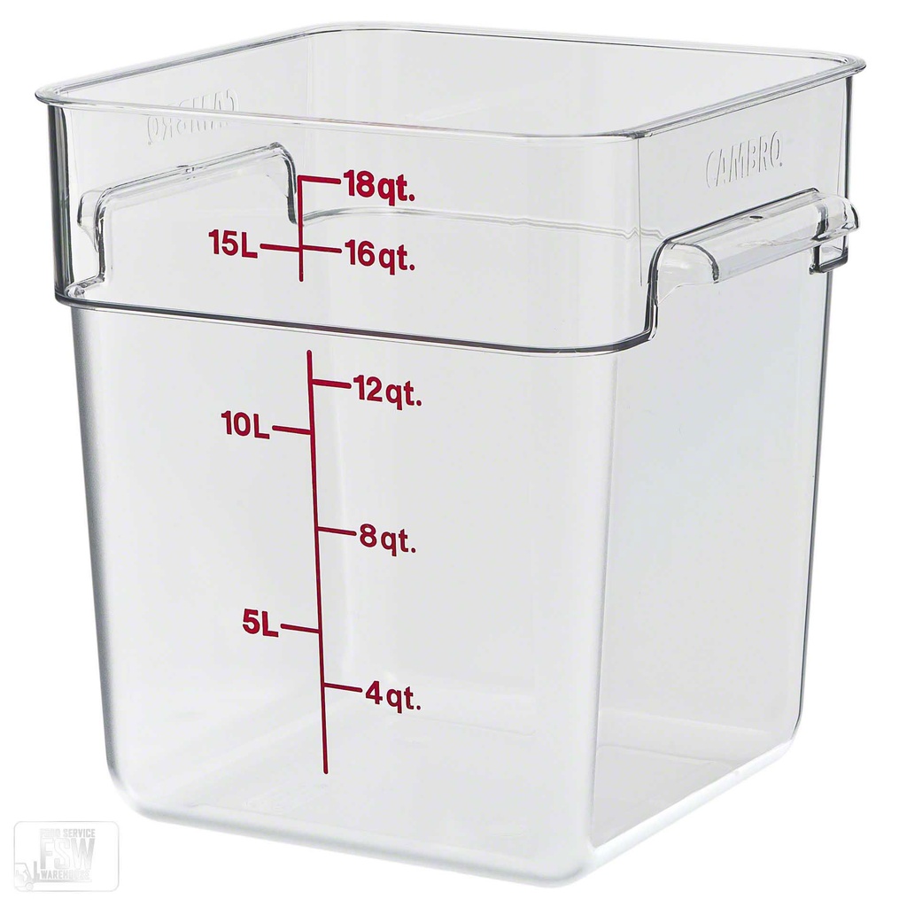 Recipiente cuadrado 17.2lts. policarbonato - Cambro