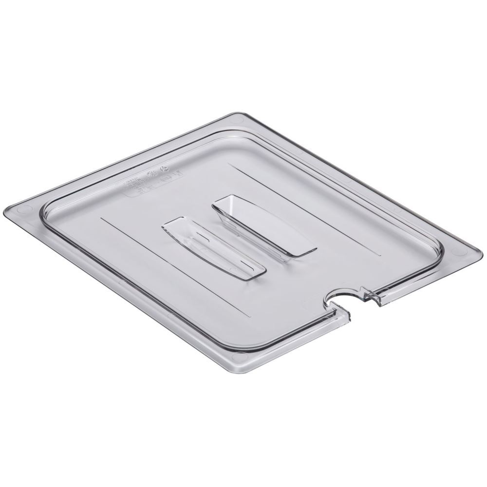 Tapa muesca azafate de 1/2 policarbonato trasparente - Cambro