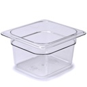 Recipiente 1/6 policarbonato 1.5 lts transparente - Cambro