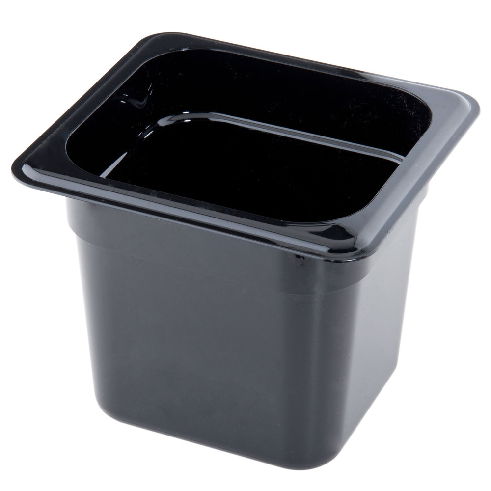 Recipiente 1/6 policarbonato 2.2lts. negro - Cambro