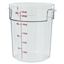 Recipiente redondo 20.8lts. policarbonato transparente - Cambro
