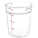 Recipiente redondo 3.8lts. policarbonato transparente - Cambro
