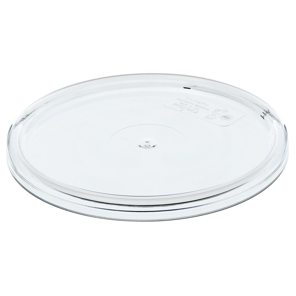 Tapa redonda para recipientes de 1.9 y 3.8lts de policarbonato - Cambro