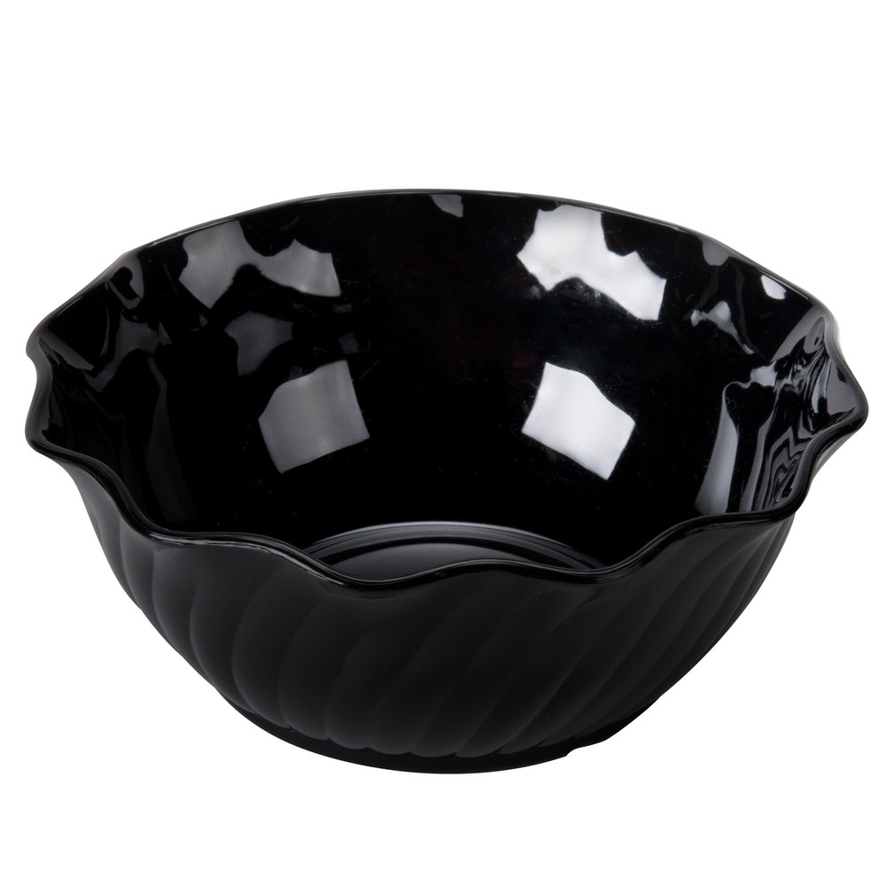 Plato hondo remolino 13oz policarbonato negro - Cambro