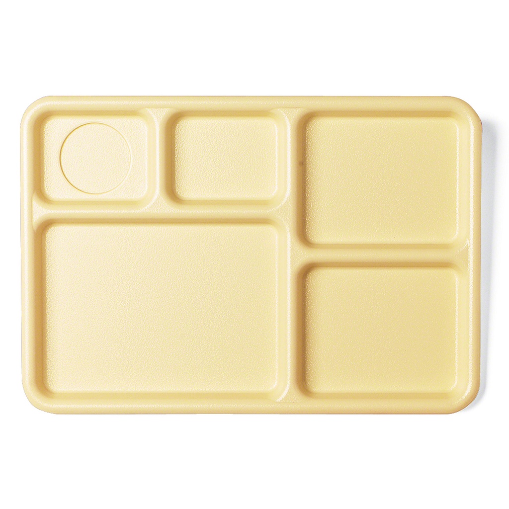 Bandeja servicio 5 compart 25.4 x 36.8cm policarb beige - Cambro