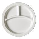Plato 3 compartimientos policarb borde delgado 9&quot; 22.8cm blanco - Cambro