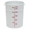 Recipiente redondo 20.8lts. polietileno blanco - Cambro