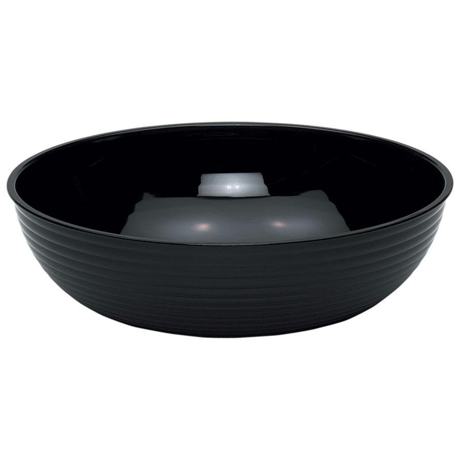 Ensaladera acanalada redonda 19oz (564ml) policarbonato negro - Cambro