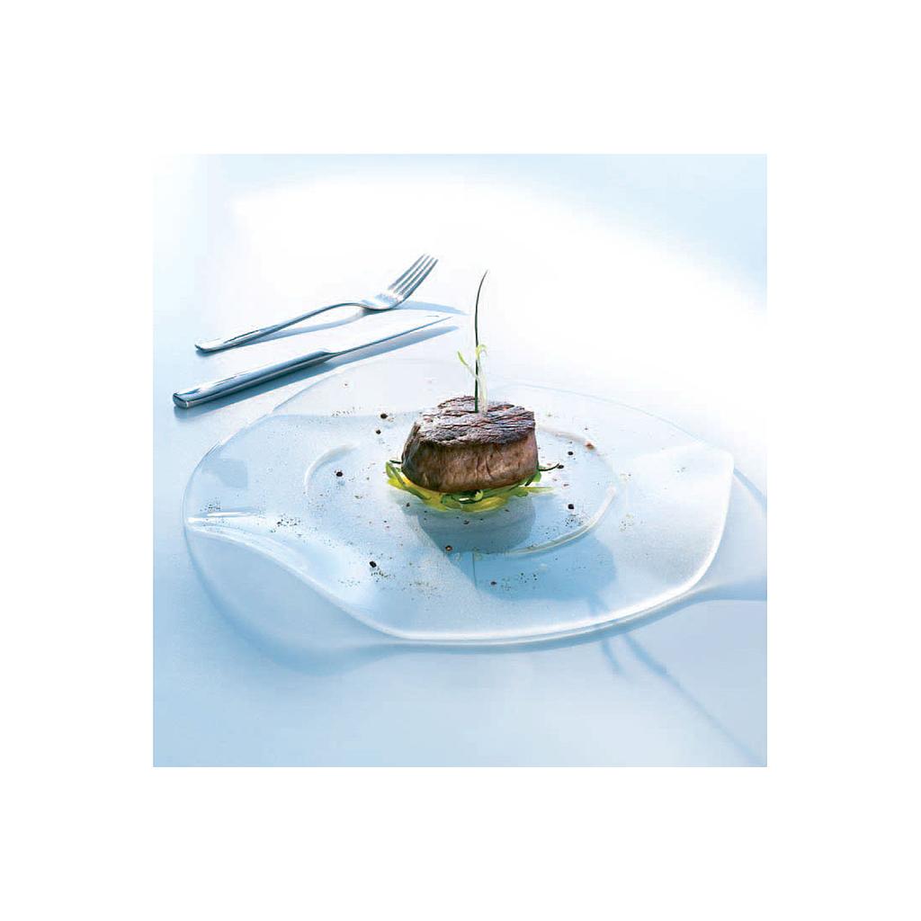 Plato Trío Aperitivo Transparente, 33cm - Arcoroc