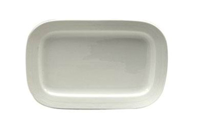 Bandeja rectangular impression 23 cm porcelana - Oneida