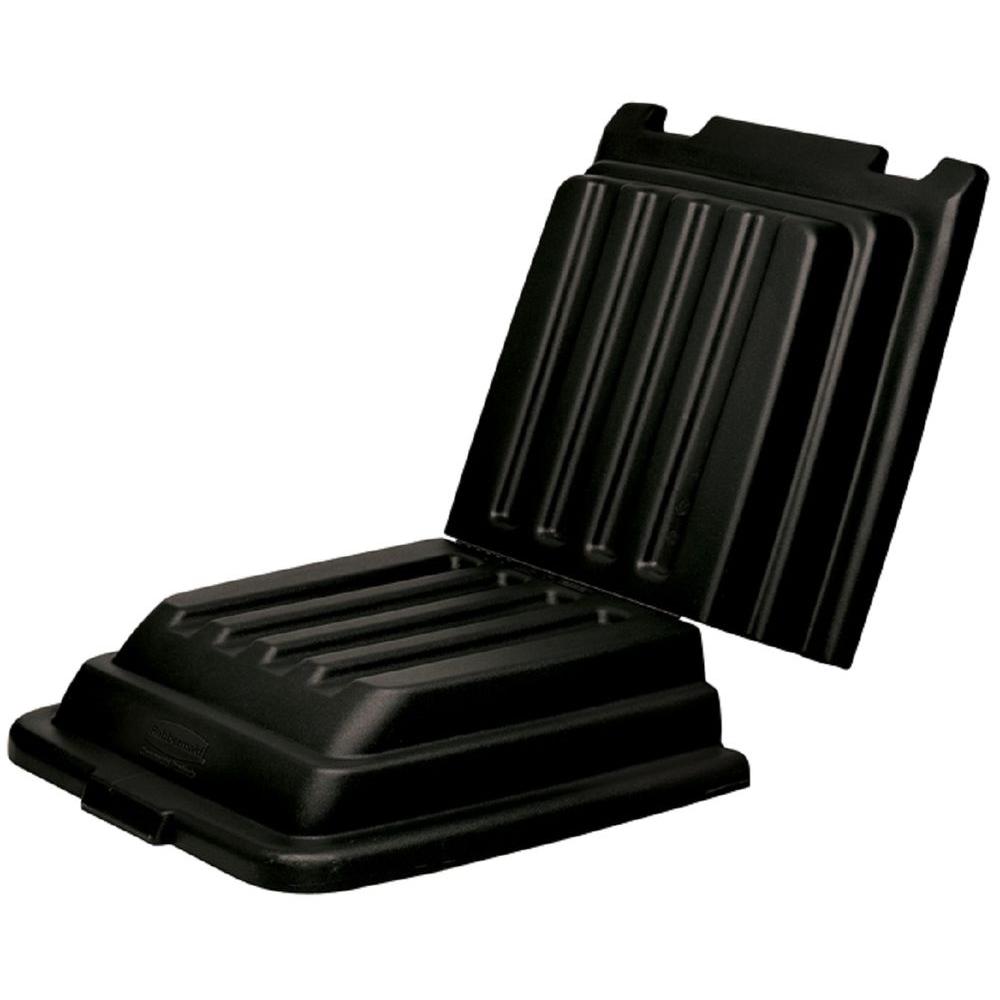 Tapa abisagrada negra para contenedor - Rubbermaid Local
