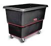 Contenedor remolcable 1088 lb negro trabajo pesado (Outlet) - Rubbermaid Importados