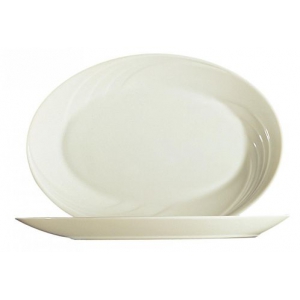 Plato Ovalado de Vidrio Templado Cypress, 25.5x28.5cm - Arcoroc
