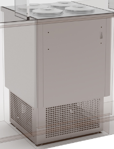 Congelador horizontal para helado de 4 sabores Dolce Vita In - Framec