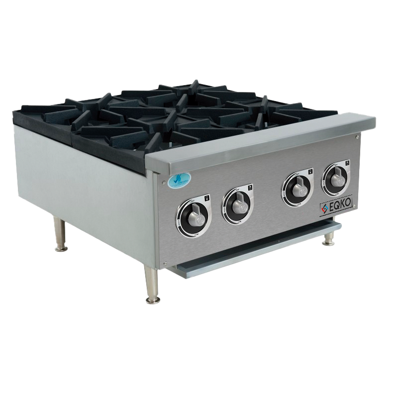 Estufa a gas de 4 quemadores de 60 cm - EQKO CN