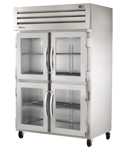 Refrigerador de 4 puertas medias en acero inoxidable R290 - True
