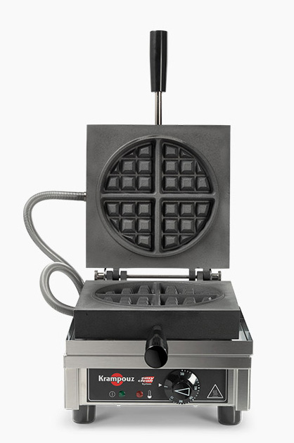 Wafflera redonda eléctrica con apertura de 90° - Krampouz