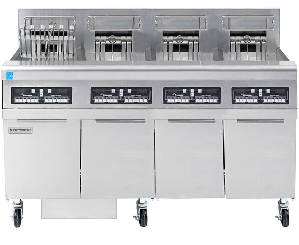 Freidora electrica de 4 tinas con sistema de filtración - Frymaster
