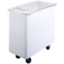 Carro almacenar ingredientes tapa deslizable transparente 161 L (43 gal) tapa plana blanco - Cambro USA