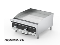Plancha a gas de 24" para trabajo medio, con controles manuales - Vollrath