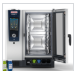 Horno iCombi Pro 10 1/1 a gas natural incluye iCareSystem AutoDose, mesa UG II, 5 bandejas para asar, 5 azafates perforados y 5 solidos GN1/1 de 6,5 cm, manguera de gas, kit de conexión  y accesorios de instalación -  Rational