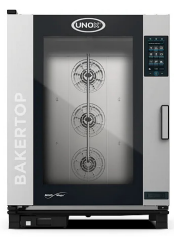 Horno combinado a gas para 10 bandejas de 600 x 400 mm con  panel de control táctil de 9,5"  - Unox