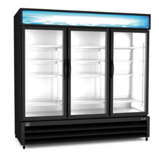 Refrigerador exhibidor de 81" con 3 puertas de vidrio  - Kelvinator 
