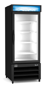 Refrigerador exhibidor de 25" con puerta de vidrio abatible 12 pies cubicos - Kelvinator