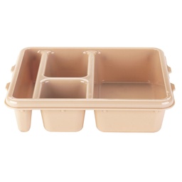[9114CW133] Bandeja 4 compartimientos 23 x 28 x 6.5 cm policarbonato beige - Cambro