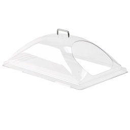 [DD1220ECW135] Cubierta exhibicion una abertura 55.6 x 37.5cm policarbonato - Cambro