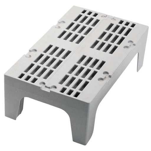 [DRS600480] Estiba ventilada polipropileno 30 x 53 x 1.52cm cap. 1.360kg gris - Cambro USA